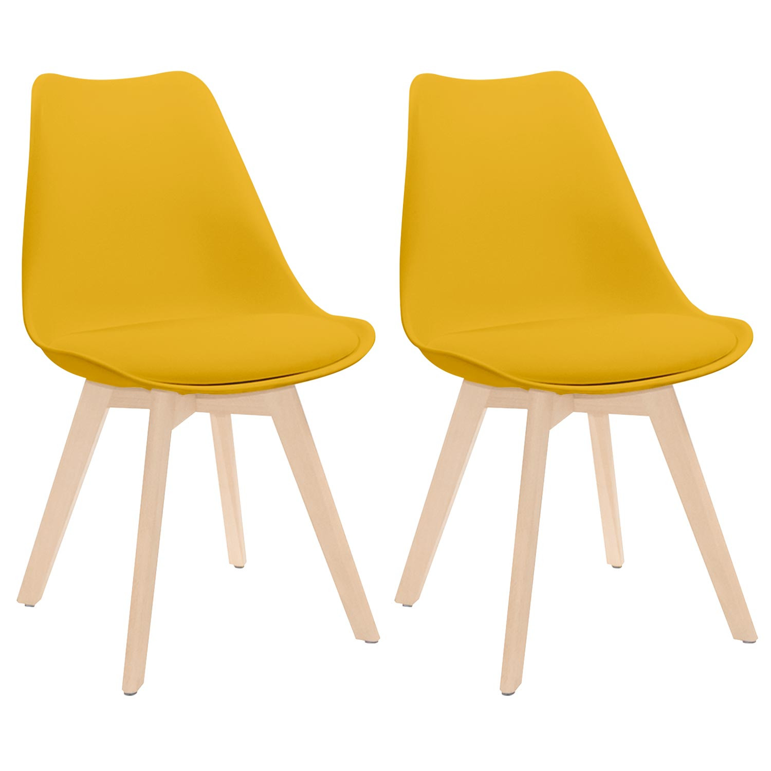 Pack 2 Sillas de Comedor Estilo Nórdico Daria 83x55x48cm Thinia Home Sillas de Comedor 1